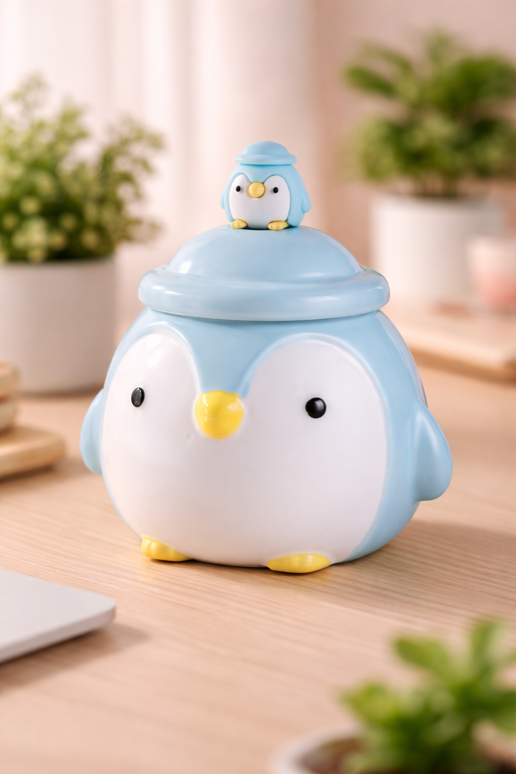 Cute Pastel Blue Penguin Mug